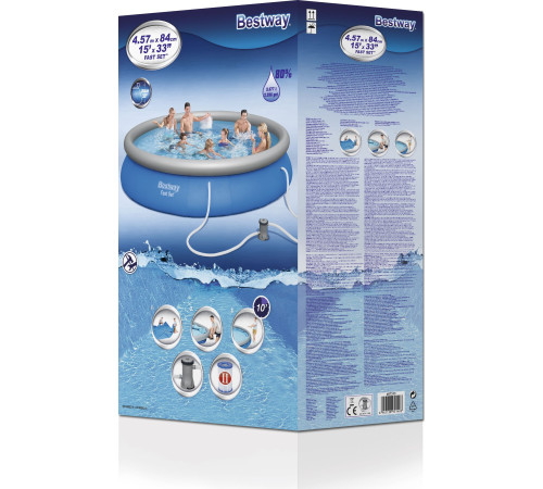 Басейн надувний Bestway 57313, 457 см Басейн надувний Bestway 57313, 457 см