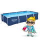 Басейн каркасний прямокутний 15в1 Bestway 56405N 400 x 211 x 81 см