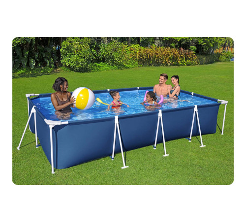 Басейн каркасний прямокутний 15в1 Bestway 56405N 400 x 211 x 81 см Басейн каркасний прямокутний 15в1 Bestway 56405N 400 x 211 x 81 см