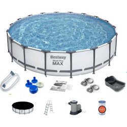 Басейн каркасний 12в1 Bestway 56462 Steel Pro Max 549 см 
