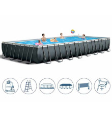 Басейн каркасний 8в1 Intex 26378, 975 x 488 x 132 см