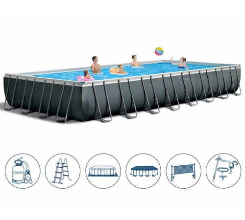 Басейн каркасний 8в1 Intex 26378, 975 x 488 x 132 см Басейн каркасний 8в1 Intex 26378, 975 x 488 x 132 см
