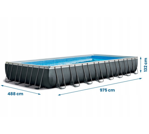 Басейн каркасний 8в1 Intex 26378, 975 x 488 x 132 см Басейн каркасний 8в1 Intex 26378, 975 x 488 x 132 см