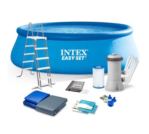 Басейн надувний 12в1 INTEX 26168, 457 x 122 см, блакитний Басейн надувний 12в1 INTEX 26168, 457 x 122 см, блакитний