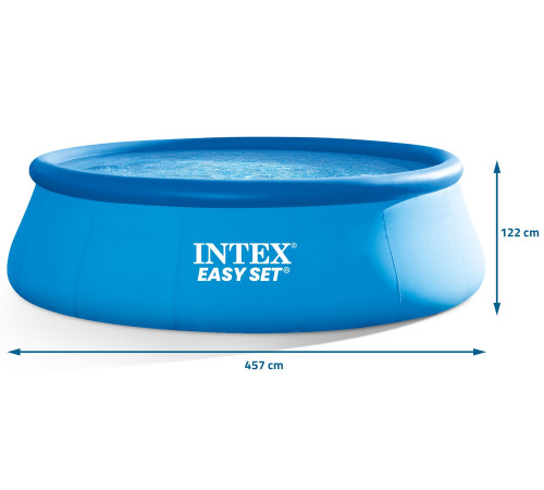 Басейн надувний 12в1 INTEX 26168, 457 x 122 см, блакитний Басейн надувний 12в1 INTEX 26168, 457 x 122 см, блакитний