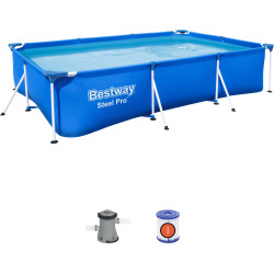 Басейн каркасний прямокутний 3в1 Bestway 56411 Steel Pro, 300 x 201 см 