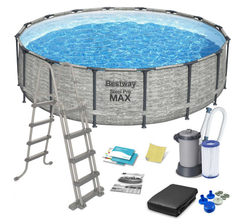 Басейн каркасний 11в1 Bestway 5619E, 488 x 122 см Басейн каркасний 11в1 Bestway 5619E, 488 x 122 см