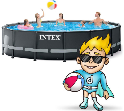 Басейн Intex XTR Ultra з металевим каркасом 488см 11в1 (26326)