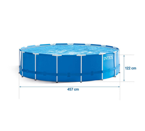 Басейн каркасний 21в1 INTEX 28242, 457 x 122 см, синій