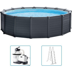 Басейн панельний Intex 478 x 124 см - графітовий
