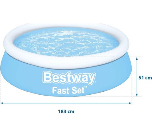 Надувний басейн для басейну Bestway 183 см (57392)