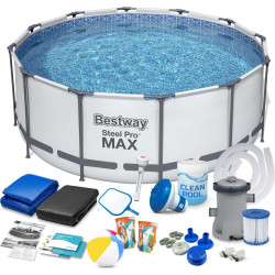 Басейн каркасний 17в1 Bestway 56595 Steel Pro Max 427 см 