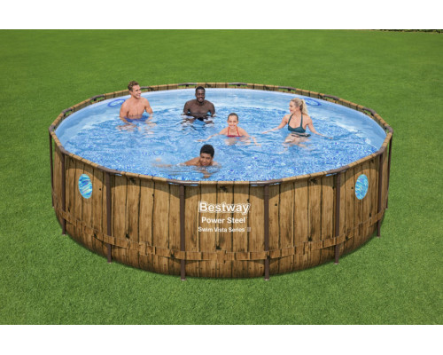 Басейн на стійках Power Steel Swim Vista Series 488x122 круглий 16FT BESTWAY 7in1