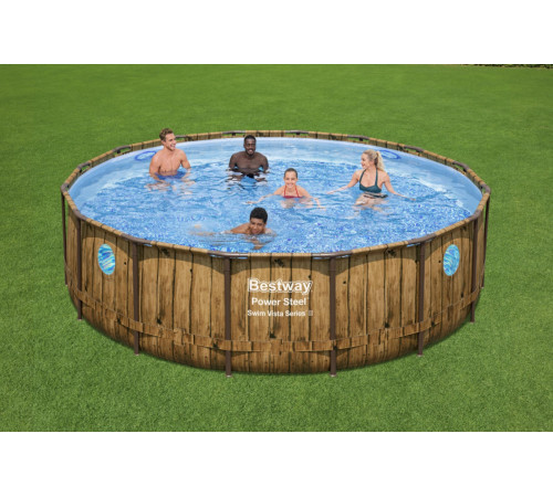 Басейн на стійках Power Steel Swim Vista Series 488x122 круглий 16FT BESTWAY 7in1