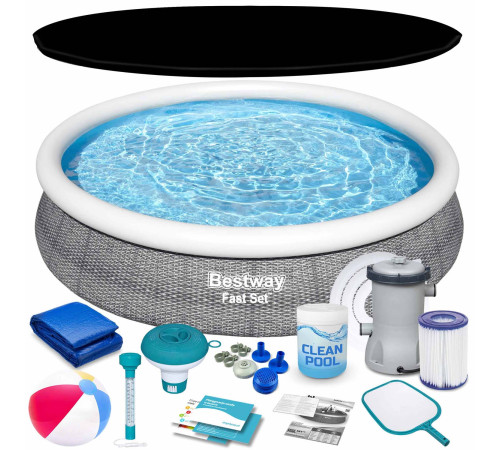 Басейн надувний 16в1 Bestway 57445, 366 x 76 см Басейн надувний 16в1 Bestway 57445, 366 x 76 см