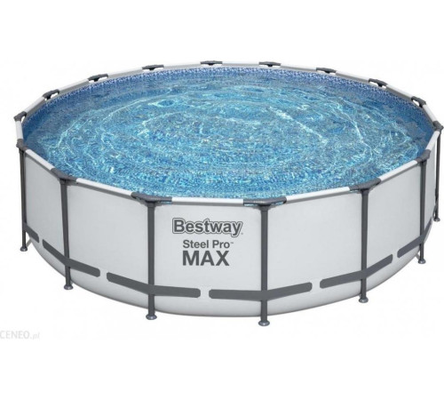 Басейн каркасний 5в1 BESTWAY Steel Pro MAX 488x122 см + драбина + кришка