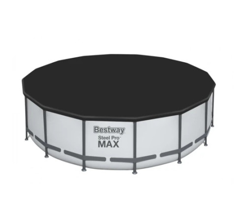 Басейн каркасний 5в1 BESTWAY Steel Pro MAX 488x122 см + драбина + кришка