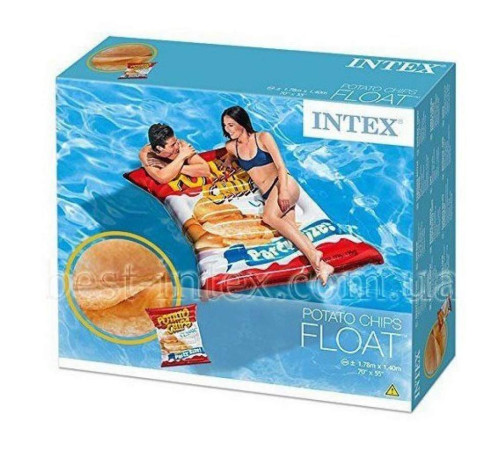 Пліт надувний для басейну Intex 58776 Чипси, 178 x 140 см