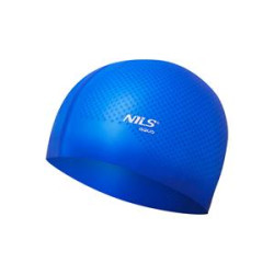 Шапочка для плавання NILS AQUA CAP DOTS темно-синя