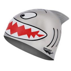 Шапочка для плавання SPURT ANIMAL SHARK сіра