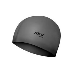 Шапочка для плавання NILS AQUA SL02 темно-сіра