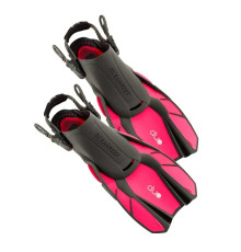 Ласти Ocean Reef OR020108 DUO FINS - L/XL, чорно-рожеві