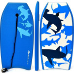 Дошка Costway Bodyboard Paddle Board з ременем безпеки 94 x 47 x 5,5 см