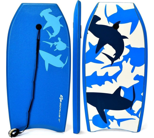 Дошка Costway Bodyboard Paddle Board з ременем безпеки 94 x 47 x 5,5 см