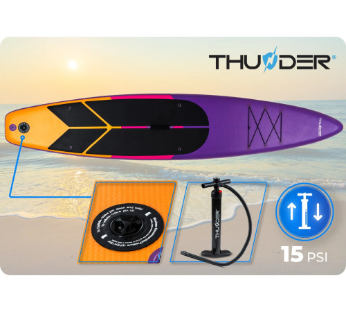 Надувна SUP дошка (Сапборд) THUNDER SHARPE 365 Надувна SUP дошка (Сапборд) THUNDER SHARPE 365