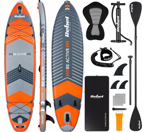 Надувна SUP дошка (Сапборд) Rebel ACTIVE RBA-4507 335 Надувна SUP дошка (Сапборд) Rebel ACTIVE RBA-4507 335