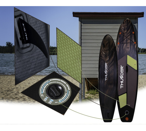 Надувна SUP дошка (Сапборд) THUNDER WOOD 320 Надувна SUP дошка (Сапборд) THUNDER WOOD 320
