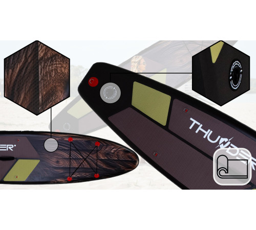 Надувна SUP дошка (Сапборд) THUNDER WOOD 320 Надувна SUP дошка (Сапборд) THUNDER WOOD 320