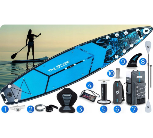 Надувна SUP дошка (Сапборд) THUNDER BLUET 365 Надувна SUP дошка (Сапборд) THUNDER BLUET 365