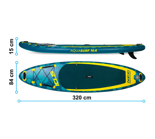 Надувна SUP дошка (Сапборд) Neo-Sport 170203 Aquasurf 320 Надувна SUP дошка (Сапборд) Neo-Sport 170203 Aquasurf 320