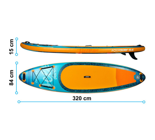 Надувна SUP дошка (Сапборд) Neo-Sport 170204 Aquasurf 320 Надувна SUP дошка (Сапборд) Neo-Sport 170204 Aquasurf 320