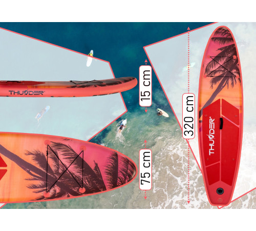 Надувна SUP дошка (Сапборд) THUNDER COAST ISLE 320 Надувна SUP дошка (Сапборд) THUNDER COAST ISLE 320