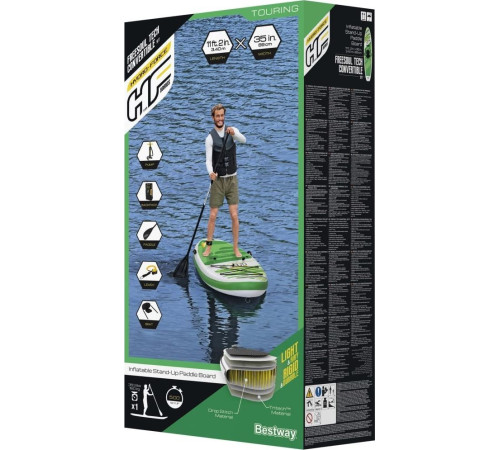 Надувна SUP дошка (Сапборд) Bestway 65310 Hydro Force Freesoul Tech Convertible 340 Надувна SUP дошка (Сапборд) Bestway 65310 Hydro Force Freesoul Tech Convertible 340