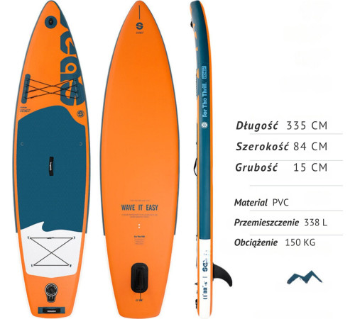 Надувна SUP дошка (Сапборд) Hedo BEACH DOLPHIN 335 Надувна SUP дошка (Сапборд) Hedo BEACH DOLPHIN 335
