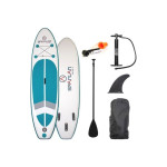 Надувна SUP дошка з веслом та аксесуарами Spartan SUP 10’ White-Turquoise Blue