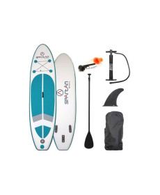 Надувна SUP дошка з веслом та аксесуарами Spartan SUP 10’ White-Turquoise Blue