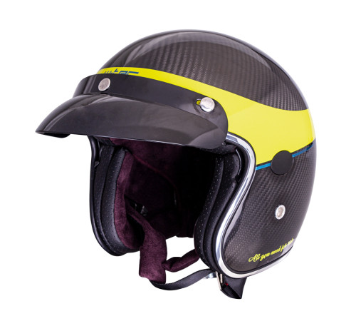 Мотоциклетний шолом W-TEC Vacabro - розмір L(59-60) / блискучий вуглець