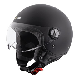 Шолом для скутера W-TEC FS-701MB Matt Black - Чорний / М (57-58)