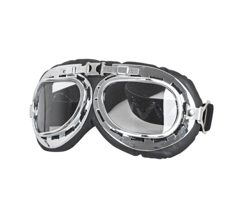 Мотоциклетний шолом W-TEC з окулярами Ageless - розмір XXL(63-64) / чорний блиск