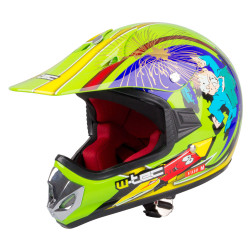 Молодіжний мотоциклетний шолом W-TEC V310 enduro - розмір S (49-50) / жовтий