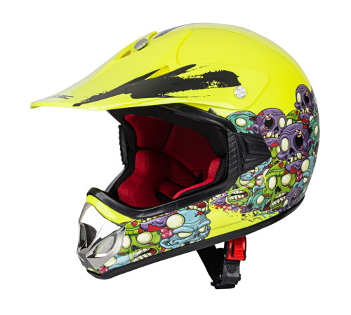 Молодіжний мотоциклетний шолом W-TEC V310 enduro - розмір M (51-52) / жовтий неон Молодіжний мотоциклетний шолом W-TEC V310 enduro - розмір M (51-52) / жовтий неон