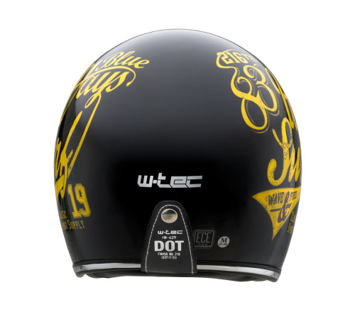 Мотоциклетний шолом W-TEC Café Racer чорно-жовтий XS (53-54) Мотоциклетний шолом W-TEC Café Racer чорно-жовтий XS (53-54)