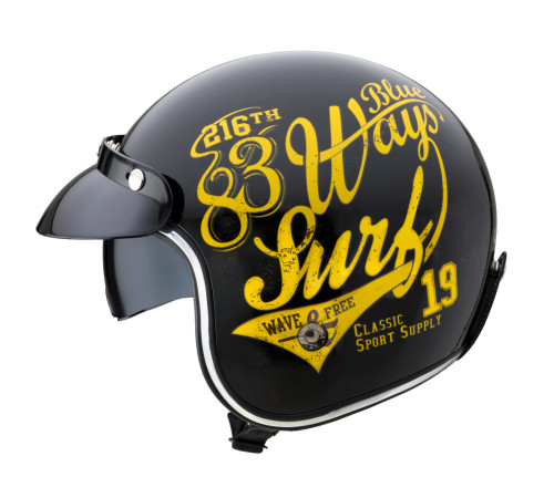 Мотоциклетний шолом W-TEC Café Racer чорно-жовтий XS (53-54) Мотоциклетний шолом W-TEC Café Racer чорно-жовтий XS (53-54)