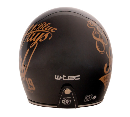 Мотоциклетний шолом W-TEC Café Racer чорно-коричневий XS (53-54) Мотоциклетний шолом W-TEC Café Racer чорно-коричневий XS (53-54)