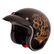 Мотоциклетний шолом W-TEC Café Racer чорно-коричневий XS (53-54)
