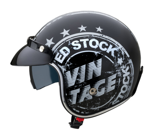Мотоциклетний шолом W-TEC Café Racer чорний XS (53-54) Мотоциклетний шолом W-TEC Café Racer чорний XS (53-54)